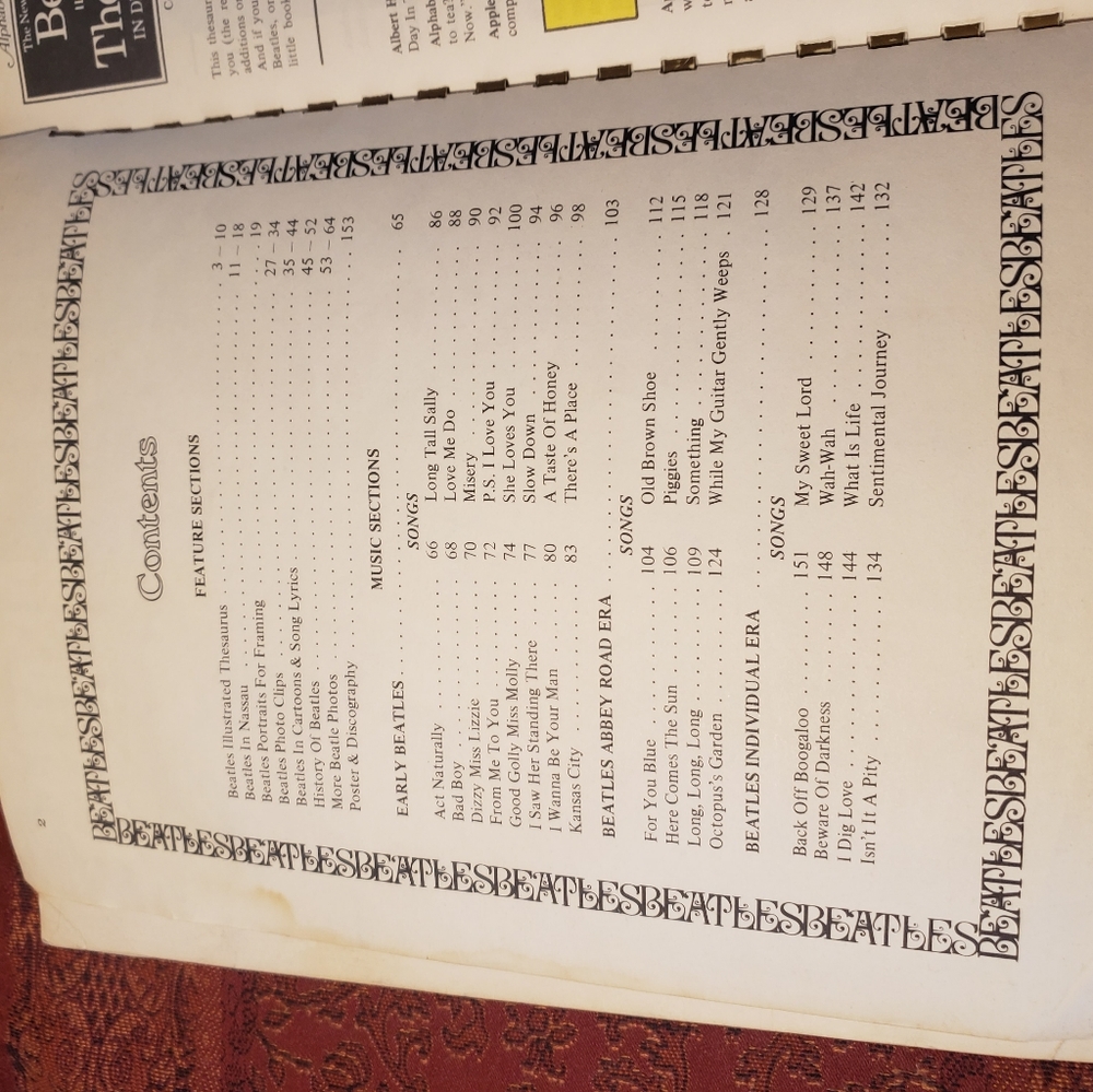 Vintage Beatles Music Book Featuring Sheet Music Photos of the Fab 4- BX16 - Picture 7 of 16
